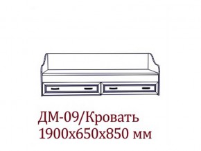 ДМ-09 Кровать (Без матраца 0,8*1,86 ) в Челябинске - chelyabinsk.магазин96.com | фото