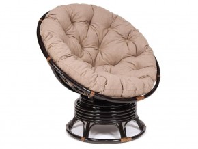 Кресло-качалка Papasan w 23/01 B с подушкой Antique brown, экошерсть Коричневый в Челябинске - chelyabinsk.магазин96.com | фото