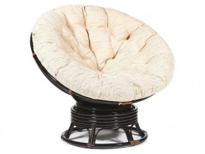 Кресло-качалка Papasan w 23/01 B с подушкой Antique brown, ткань Старт в Челябинске - chelyabinsk.магазин96.com | фото