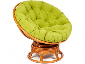 Кресло-качалка Papasan w 23/01 B с подушкой Cognac, флок Олива в Челябинске - chelyabinsk.магазин96.com | фото