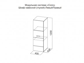 Шкаф навесной (глухой) Левый в Челябинске - chelyabinsk.магазин96.com | фото